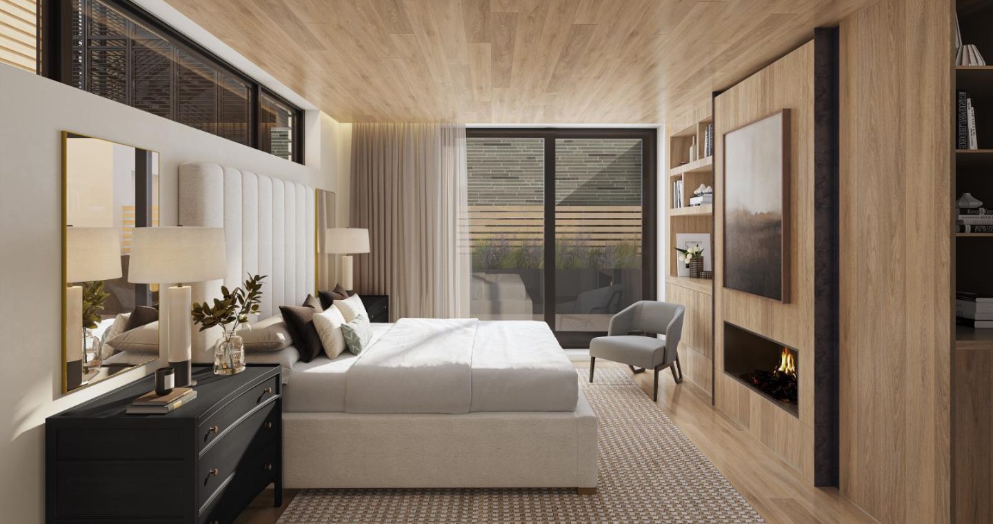 White Elephant Chalets bedroom suite
